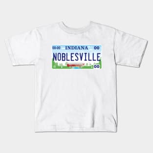 Noblesville Indiana License Plate Kids T-Shirt